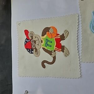 Handmade machine embroidery monkey patch
